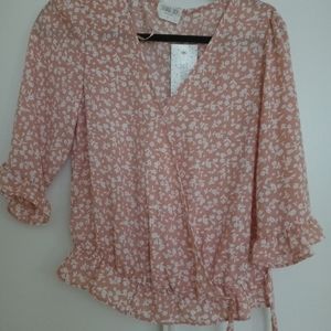 Sienna Sky pink floral  blouse